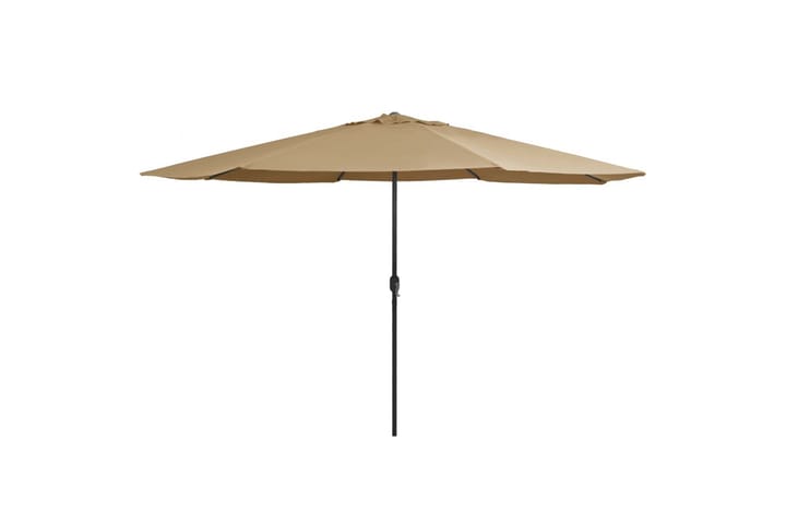 Aurinkovarjo metallirunko 400 cm harmaanruskea - Ruskea - Aurinkovarjo