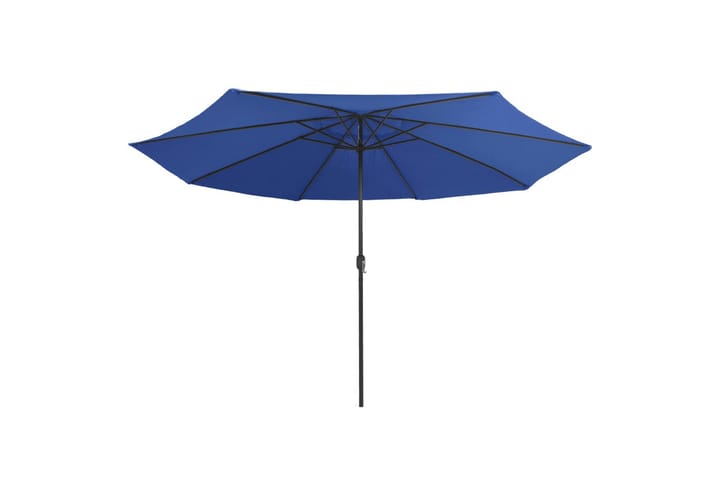 Aurinkovarjo metallirunko 400 cm taivaansininen - Sininen - Aurinkovarjo