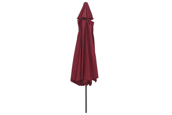 Aurinkovarjo metallirunko 400 cm viininpunainen - Punainen - Aurinkovarjo