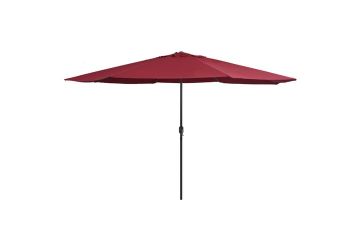 Aurinkovarjo metallirunko 400 cm viininpunainen - Punainen - Aurinkovarjo