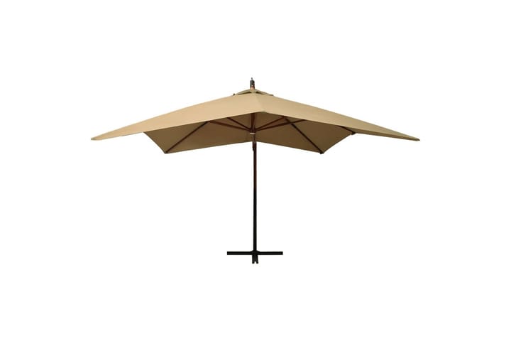 Riippuva aurinkovarjo puurunko 300 cm taupe - Taupe - Parvekevarjo