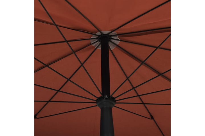 Puutarhan aurinkovarjo tangolla 200x130 cm terrakotta - Oranssi - Aurinkovarjo