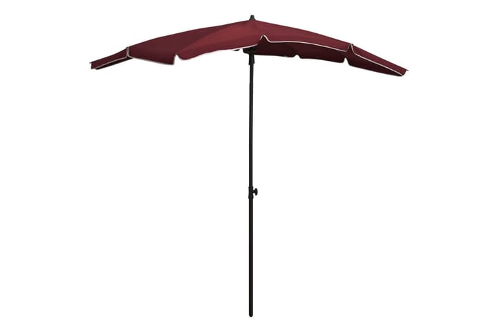 Puutarhan aurinkovarjo tangolla 200x130 cm viininpunainen - Punainen - Aurinkovarjo