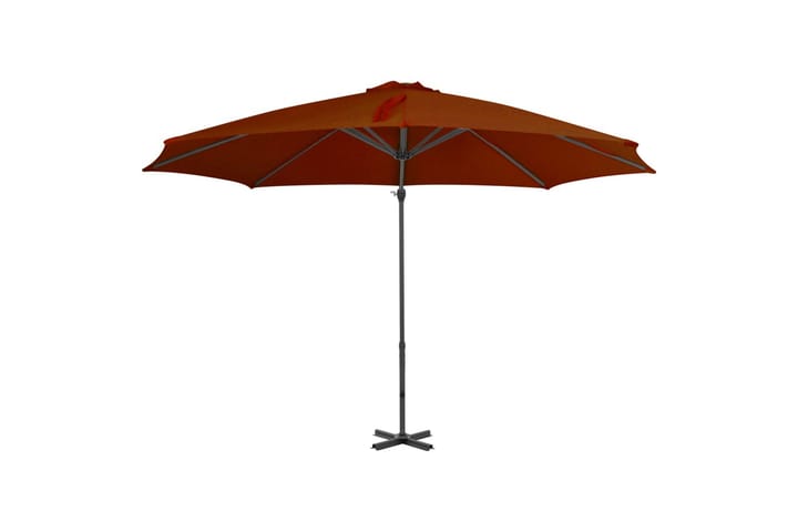 Riippuva aurinkovarjo alumiinipylväällä terrakotta 300 cm - Riippuva aurinkovarjo