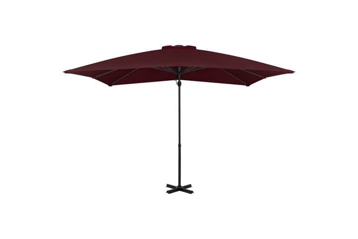 Riippuva aurinkovarjo alumiinipylväällä viininpun. 250x250cm - Riippuva aurinkovarjo