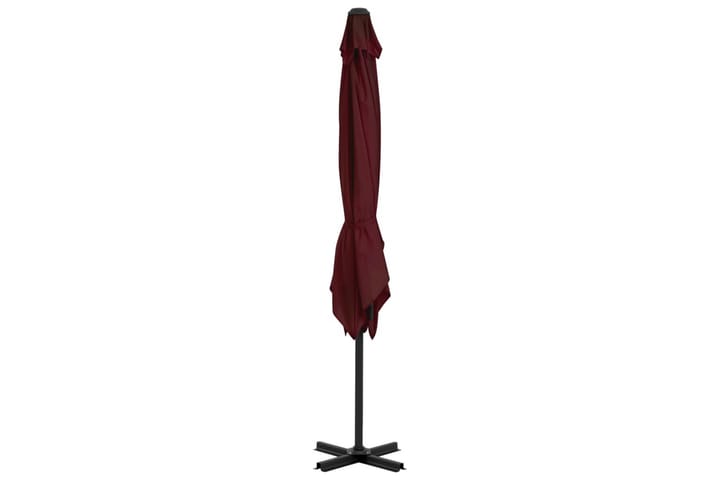 Riippuva aurinkovarjo alumiinipylväällä viininpun. 250x250cm - Riippuva aurinkovarjo