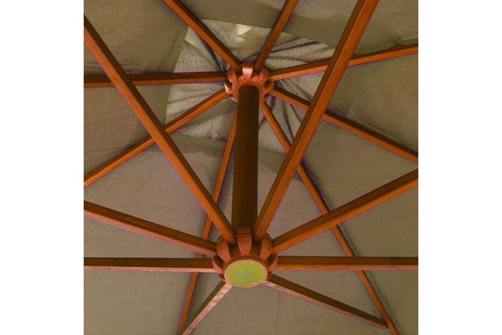 Riippuva päivänvarjo tangolla harmaanruskea 3x3 m - Taupe - Riippuva aurinkovarjo
