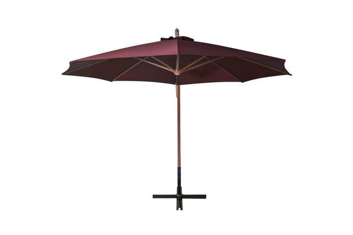 Riippuva päivänvarjo tangolla viininpun. 3,5x2,9 m - Riippuva aurinkovarjo