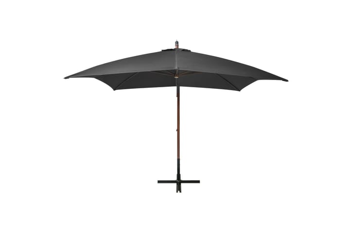 Riippuva päivänvarjo tangolla antrasiitti 3x3 m täysi kuusi - Riippuva aurinkovarjo