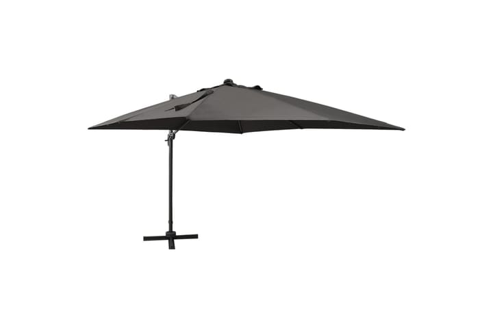 Riippuva aurinkovarjo tangolla ja LED-valoilla antras. 300cm - Aurinkovarjo