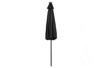 Aurinkovarjo Sabal 270 cm LEDillä Musta