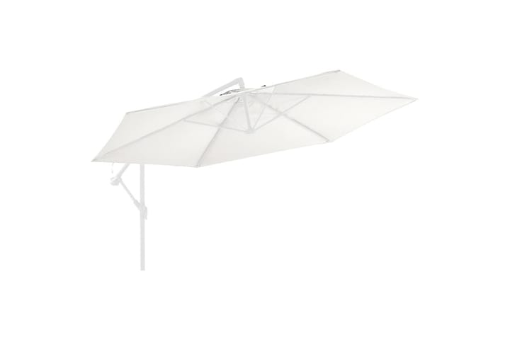 Aurinkovarjon vaihtokangas hiekanvalkoinen 350 cm - Aurinkovarjo