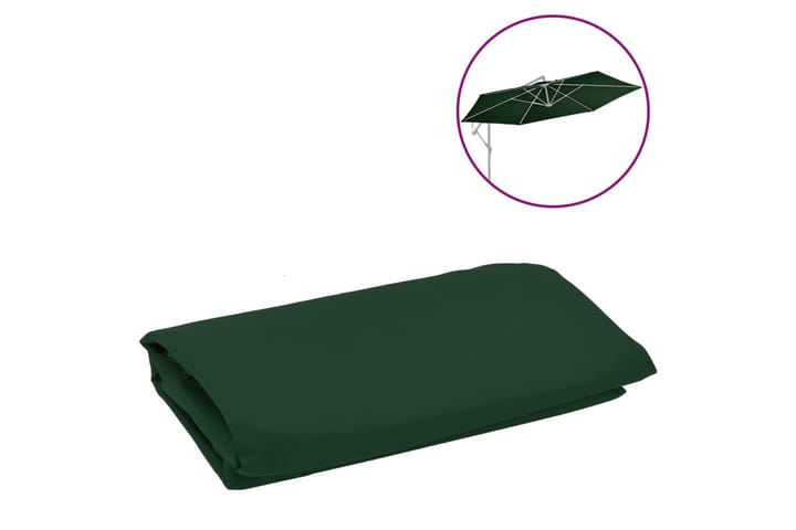 Aurinkovarjon vaihtokangas vihreä 350 cm - Aurinkovarjo