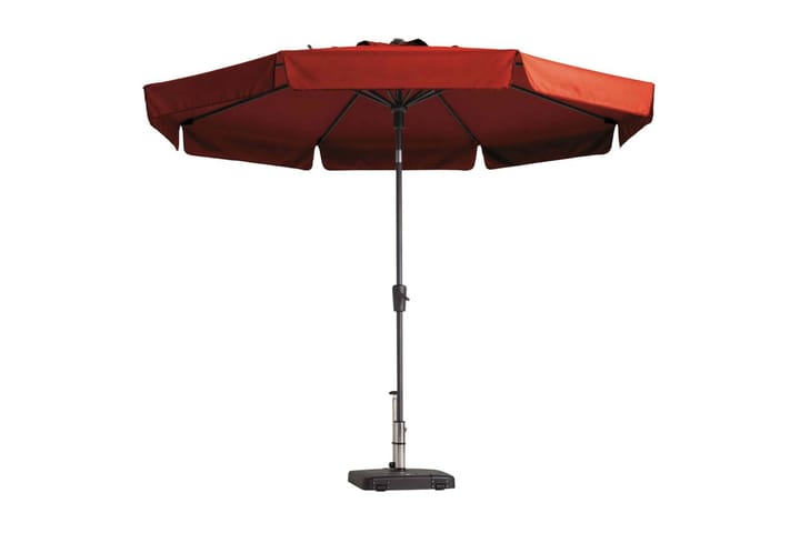 Madison Päivänvarjo Flores 300 cm pyöreä tiilenpunainen - Punainen - Aurinkovarjo