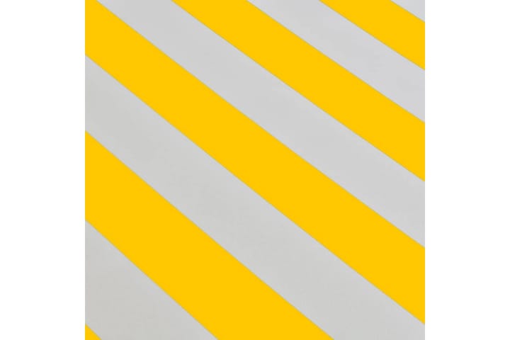 Käsikäyttöinen taittuva markiisi 400 cm keltainen/valkoinen - Keltainen - Terassimarkiisi - Markiisi
 - Parvekemarkiisi - Ikkunatarvikkeet