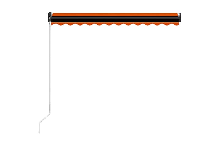 Käsin sisäänkelattava markiisi LEDillä 300x250 cm - Oranssi - Ikkunatarvikkeet - Markiisi
 - Ikkunamarkiisi
