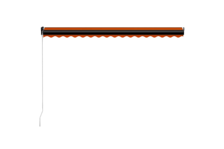 Käsin sisäänkelattava markiisi LEDillä 450x300 cm - Oranssi - Markiisi
 - Ikkunamarkiisi - Ikkunatarvikkeet