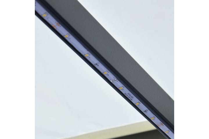 Manuaalisesti sisäänkelattava markiisi LEDillä 300x250 cm - Kerma - Markiisi
 - Ikkunamarkiisi - Ikkunatarvikkeet
