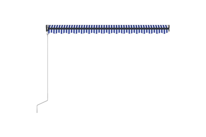 Markiisi tuulisensorilla & LED 450x300cm sininen & valkoinen - Sininen - Terassimarkiisi - Markiisi
 - Parvekemarkiisi - Ikkunatarvikkeet