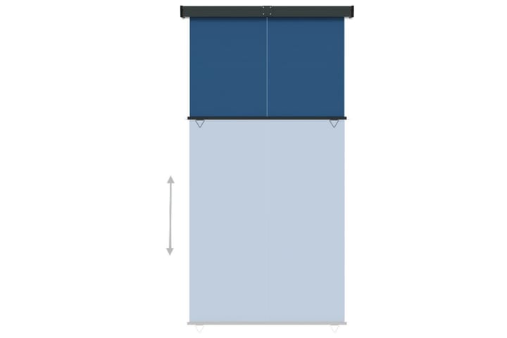 Parvekkeen sivumarkiisi 160x250 cm sininen - Sininen - Markiisi
 - Ikkunamarkiisi - Ikkunatarvikkeet