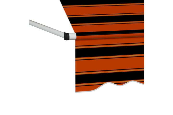 Sisäänkelattava markiisi 150 cm oranssi ja ruskea - Monivärinen - Markiisi
 - Ikkunamarkiisi - Ikkunatarvikkeet