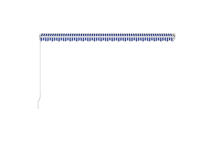 Sisäänkelattava markiisi 500x300 cm sininen ja valkoinen - Sininen - Terassimarkiisi - Markiisi
 - Parvekemarkiisi - Ikkunatarvikkeet