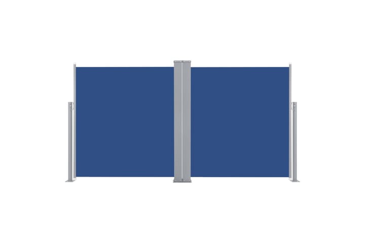 Sisäänvedettävä sivumarkiisi 100x600 cm sininen - Sininen - Parvekemarkiisi - Ikkunatarvikkeet - Sivumarkiisi - Markiisi