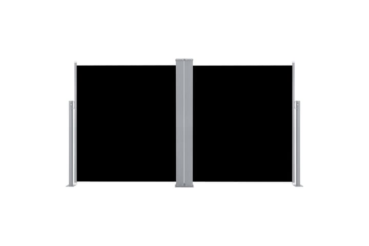 Sisäänvedettävä sivumarkiisi 140x600 cm musta - Musta - Parvekemarkiisi - Markiisi
 - Sivumarkiisi - Ikkunatarvikkeet