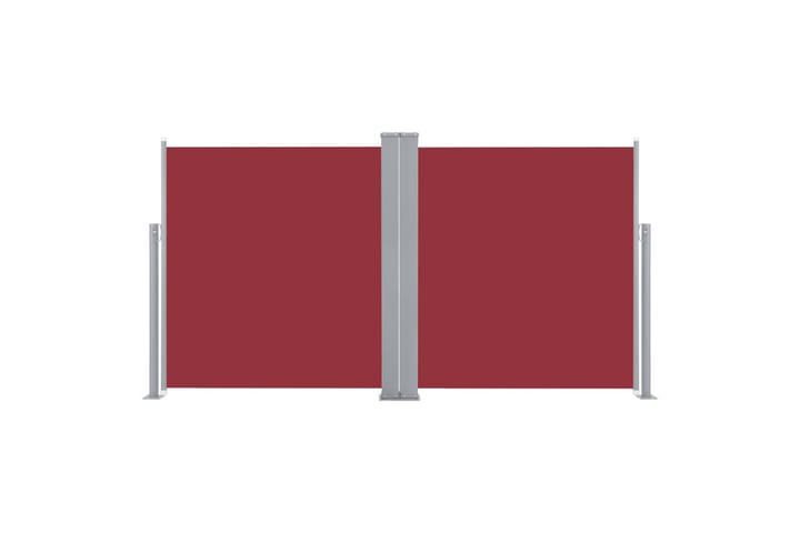 Sisäänvedettävä sivumarkiisi 140x600 cm punainen - Punainen - Parvekemarkiisi - Ikkunatarvikkeet - Sivumarkiisi - Markiisi