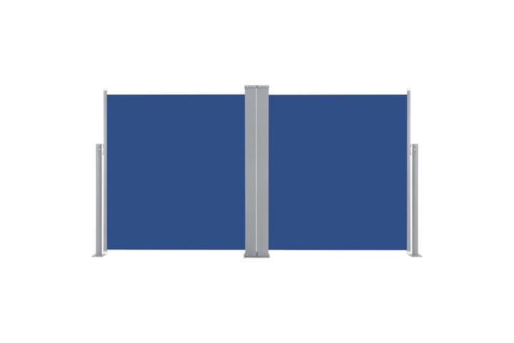 Sisäänvedettävä sivumarkiisi 160x600 cm sininen - Sininen - Parvekemarkiisi - Ikkunatarvikkeet - Sivumarkiisi - Markiisi