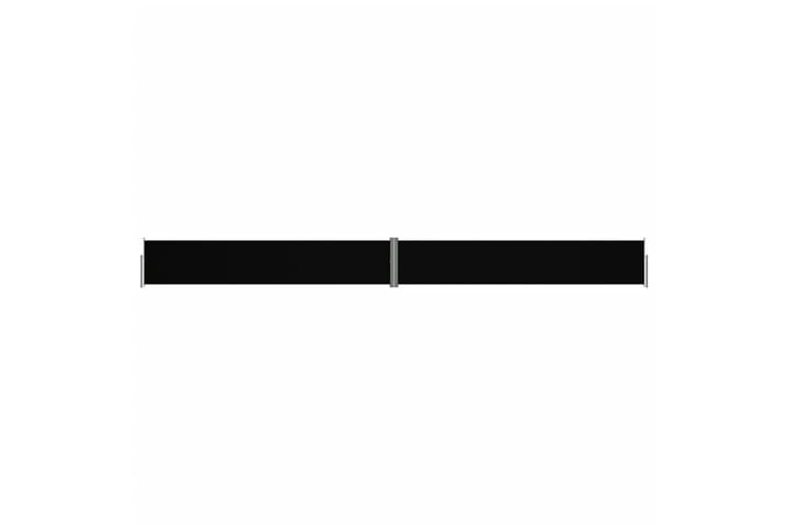 Sisäänvedettävä sivumarkiisi musta 117x1200 cm - Musta - Parvekemarkiisi - Markiisi
 - Sivumarkiisi - Ikkunatarvikkeet