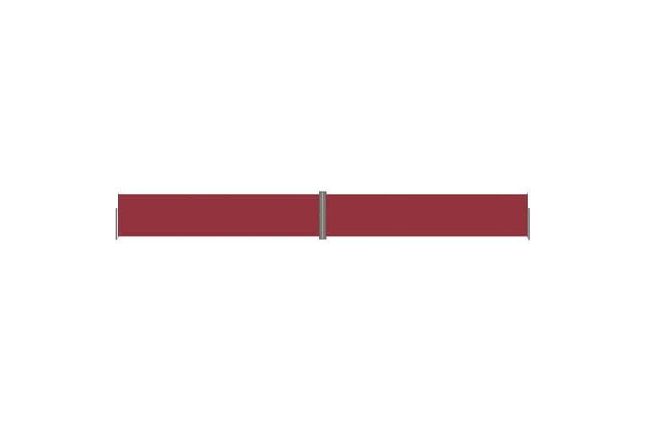 Sisäänvedettävä sivumarkiisi punainen 140x1200 cm - Punainen - Parvekemarkiisi - Markiisi
 - Sivumarkiisi - Ikkunatarvikkeet
