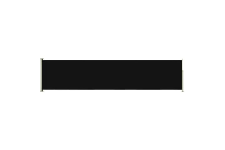 Sisäänvedettävä terassin sivumarkiisi 117x500 cm musta - Musta - Parvekemarkiisi - Markiisi
 - Sivumarkiisi - Ikkunatarvikkeet
