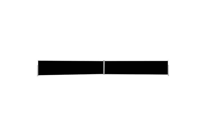 Sisäänvedettävä terassin sivumarkiisi 140x1200 cm musta - Musta - Parvekemarkiisi - Markiisi
 - Sivumarkiisi - Ikkunatarvikkeet