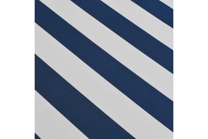 Taitettava käsikäyttöinen markiisi 350 cm sininen/valkoinen - Sininen - Terassimarkiisi - Markiisi
 - Parvekemarkiisi - Ikkunatarvikkeet