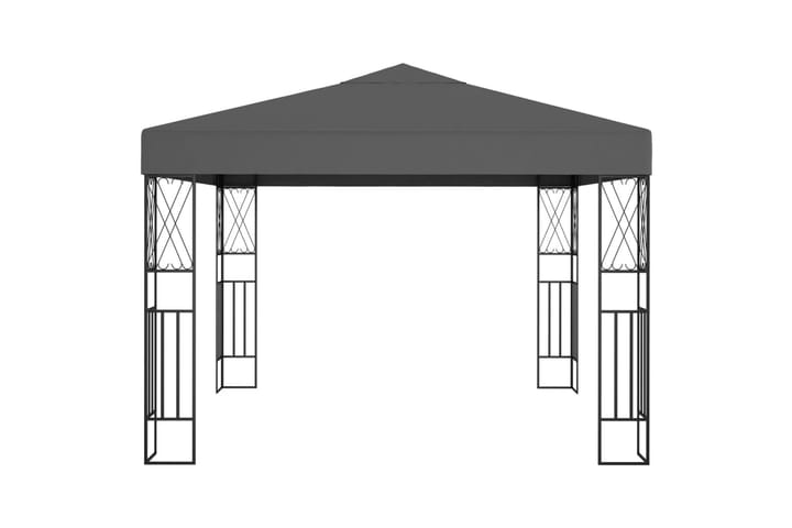 Huvimaja 3x3 m antrasiitti kangas - Paviljonki - Kokonainen paviljonki