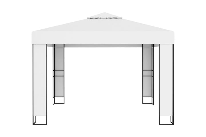 Huvimaja tuplakatolla 3x3 m valkoinen - Valkoinen - Paviljonki - Kokonainen paviljonki