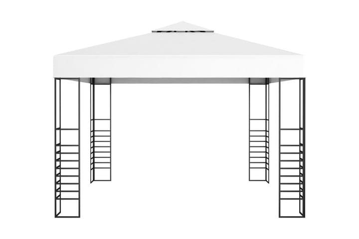 Puutarhakatos 3x3 m valkoinen - Valkoinen - Paviljonki - Kokonainen paviljonki