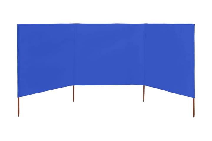 Tuulensuojakangas 3 paneelilla 400x160 cm taivaansininen - Sininen - Sermit ja tuulisuojat - Sermi