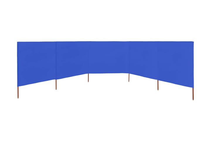 Tuulensuojakangas 5 paneelilla 600x120 cm taivaansininen - Sininen - Sermit ja tuulisuojat - Sermi
