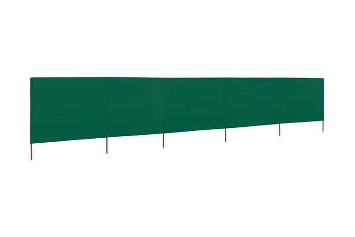 Tuulensuojakangas 5 paneelilla 600x80 cm vihreä - Vihreä - Sermit ja tuulisuojat - Sermi