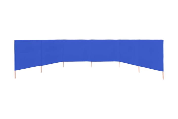 Tuulensuojakangas 6 paneelilla 800x80 cm taivaansininen - Sininen - Sermit ja tuulisuojat - Sermi