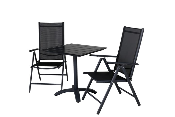 Parvekeryhmä Colorado 70 cm 2 Break tuolia Musta - Venture Home - Parvekesetti - Cafe-ryhmä