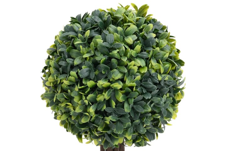Keinotekoinen puksipuukasvi ruukussa 2 kpl vihreä pallo 56 c - Vihreä - Parvekekukat - Tekokasvit