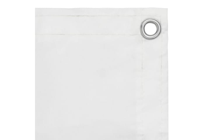 Parvekkeen suoja valkoinen 75x400 cm Oxford kangas - Valkoinen - Parvekesuoja