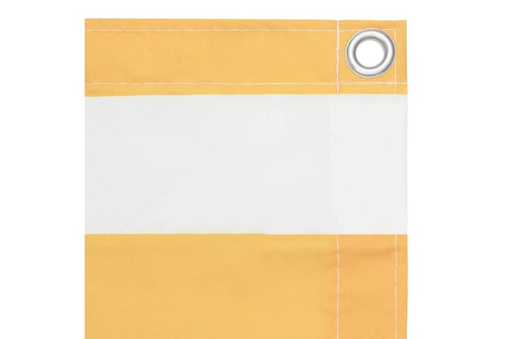 Parvekkeen suoja valkoinen ja keltainen 120x400cm Oxford - Monivärinen - Parvekesuoja
