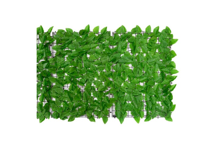 Parvekkeen suoja vihreillä lehdillä 500x75 cm - Parvekesuoja