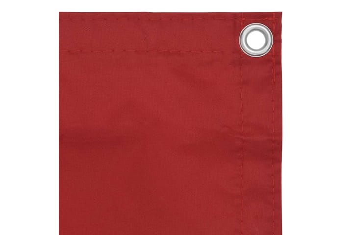 Parvekkeen suoja punainen 75x600 cm Oxford kangas - Punainen - Parvekesuoja