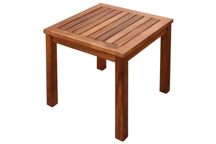 Aurinkotuolit 2 kpl + pieni pöytä akaasiapuu ja textilene - Ruskea - Aurinkosänky & aurinkovaunu