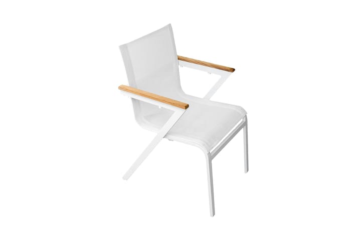 Käsinojallinen tuoli Mexico Pinottava Valkoinen - Venture Home - Karmituoli ulos - Parveketuoli & taittotuoli ulos - Ulkotilan ruokatuoli
